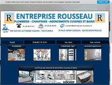 Tablet Screenshot of entreprise-rousseau.fr